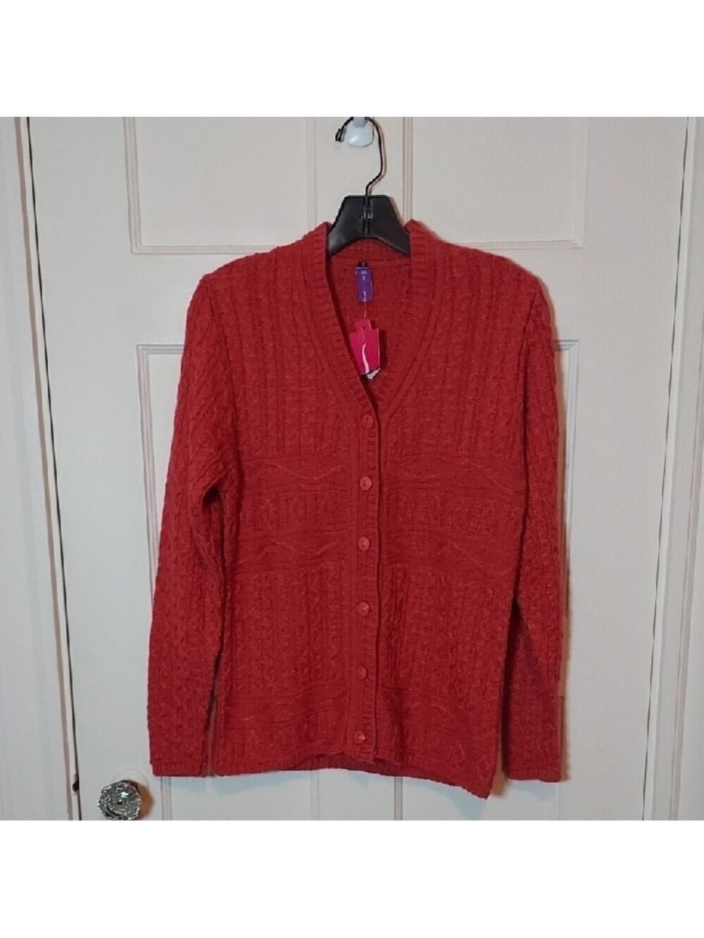 My Ta Cable Knit Cardigan Sweater